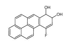10-fluoro-7,8-dihydrobenzo[a]pyrene-7,8-diol结构式