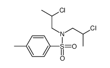 N,N-bis(2-chloropropyl)-p-toluenesulphonamide structure