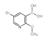 5-溴-2-甲氧基砒啶-3-硼酸结构式