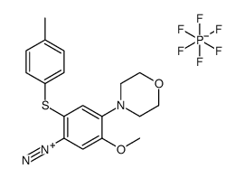 5-methoxy-4-(morpholin-4-yl)-2-[(p-tolyl)thio]benzenediazonium hexafluorophosphate结构式