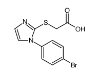 Acetic acid, 2-[[1-(4-bromophenyl)-1H-imidazol-2-yl]thio]图片