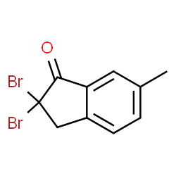 2,2-DIBROMO-2,3-DIHYDRO-6-METHYL-1H-INDEN-1-ONE结构式