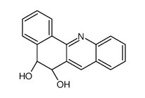 (5R,6R)-5,6-dihydrobenzo[c]acridine-5,6-diol结构式