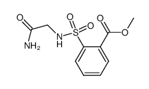 o-(N-Carboxamidomethylsulfamyl)benzoic Acid Methyl Ester Structure