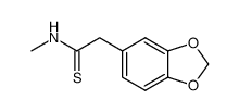 benzo[1,3]dioxol-5-yl-thioacetic acid methylamide结构式