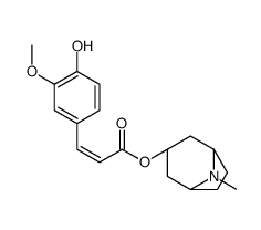 Tropanyl 3-hydroxy-4-methoxycinnamate结构式