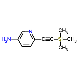 6-((Trimethylsilyl)ethynyl)pyridin-3-amine structure