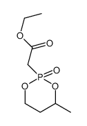 ethyl 2-(4-methyl-2-oxo-1,3,2λ5-dioxaphosphinan-2-yl)acetate结构式