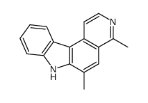 4,6-dimethyl-7H-pyrido(3,4-c)carbazole结构式