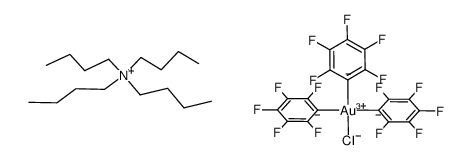 Bu4N[Au(pentafluorophenyl)3Cl]结构式