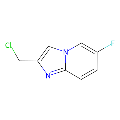 IMidazo[1,2-a]pyridine, 2-(chloromethyl)-6-fluoro- structure