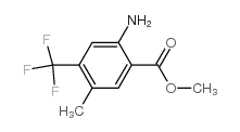 甲基2-氨基-5-甲基-4-(三氟甲基)苯甲酸酯结构式