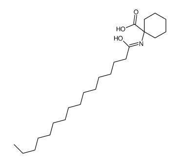 1-(hexadecanoylamino)cyclohexane-1-carboxylic acid结构式