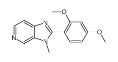 2-(2,4-dimethoxyphenyl)-3-methylimidazo[4,5-c]pyridine结构式