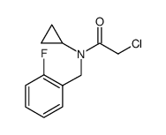 2-CHLORO-N-CYCLOPROPYL-N-(2-FLUOROBENZYL)ACETAMIDE结构式