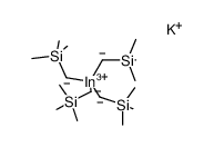 tetrakis((trimethylsilyl)methyl)indium(III)结构式