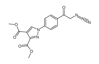 dimethyl 1-[4-(2-azidoacetyl)phenyl]-1H-pyrazole-3,4-dicarboxylate结构式