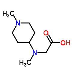 [Methyl-(1-methyl-piperidin-4-yl)-amino]-acetic acid结构式