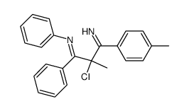 2-chloro-2-methyl-N1,1-diphenyl-3-(p-tolyl)propane-1,3-diimine Structure