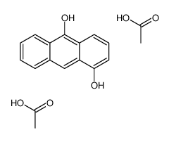 acetic acid,anthracene-1,10-diol结构式
