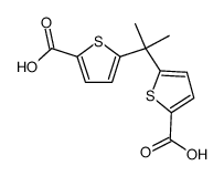 2,2-bis-(5-carboxy-[2]thienyl)-propane结构式