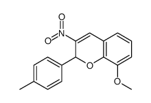 8-methoxy-2-(4-methylphenyl)-3-nitro-2H-chromene Structure