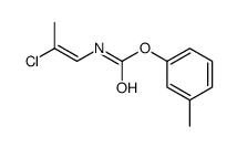 (3-methylphenyl) N-(2-chloroprop-1-enyl)carbamate结构式