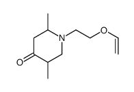 1-(2-ethenoxyethyl)-2,5-dimethylpiperidin-4-one Structure
