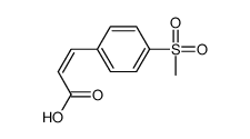 (2E)-3-[4-(Methylsulfonyl)phenyl]propenoic acid Structure