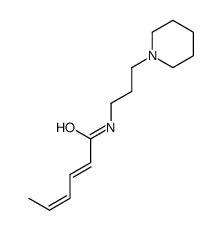 N-(3-piperidin-1-ylpropyl)hexa-2,4-dienamide Structure