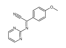 (4-Methoxy-phenyl)-[(Z)-pyrimidin-2-ylimino]-acetonitrile结构式