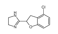 2-(4-chloro-2,3-dihydro-1-benzofuran-2-yl)-4,5-dihydro-1H-imidazole Structure