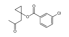 [1-(2-oxopropyl)cyclopropyl] 3-chlorobenzoate结构式