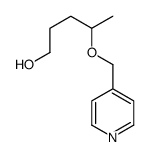 4-(pyridin-4-ylmethoxy)pentan-1-ol结构式