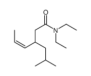 N,N-diethyl-3-(2-methylpropyl)hex-4-enamide Structure