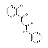 N-phenyl N'-2-chloronicotinoylselenourea Structure