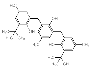 Phenol,2,6-bis[[3-(1,1-dimethylethyl)-2-hydroxy-5-methylphenyl]methyl]-4-methyl- structure