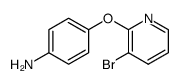 4-(3-bromopyridin-2-yloxy)benzenamine结构式