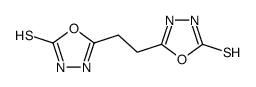 5-[2-(2-sulfanylidene-3H-1,3,4-oxadiazol-5-yl)ethyl]-3H-1,3,4-oxadiazole-2-thione结构式