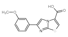 6-(3-甲氧基苯基)咪唑并[2,1-b]噻唑-3-羧酸结构式