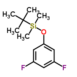 叔丁基(3,5-二氟苯基)二甲基硅烷结构式