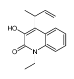 4-but-3-en-2-yl-1-ethyl-3-hydroxyquinolin-2-one Structure