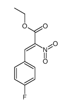 ethyl 3-(4-fluorophenyl)-2-nitroprop-2-enoate结构式