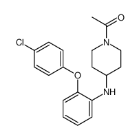 1-[4-[2-(4-chlorophenoxy)anilino]piperidin-1-yl]ethanone结构式
