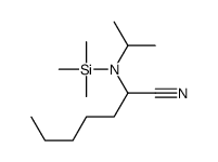 2-[propan-2-yl(trimethylsilyl)amino]heptanenitrile Structure