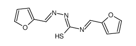 1-(furan-2-ylmethylidene)-3-(furan-2-ylmethylideneamino)thiourea结构式