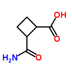 Cyclobutanecarboxylic acid, 2-(aminocarbonyl)- (9CI) Structure