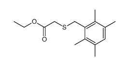 ethyl 2-((2,3,5,6-tetramethylbenzyl)thio)acetate Structure