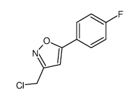 3-(chloromethyl)-5-(4-fluorophenyl)-1,2-oxazole图片