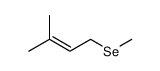 3-methyl-1-methylselanylbut-2-ene结构式